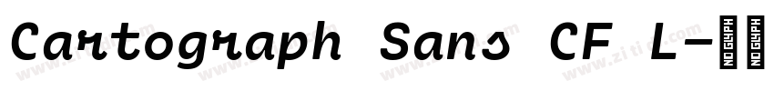 Cartograph Sans CF L字体转换
